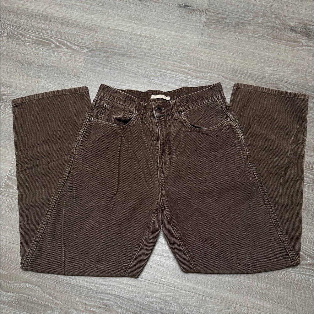 L.L. Bean Men's Dark Brown Corduroy Pants